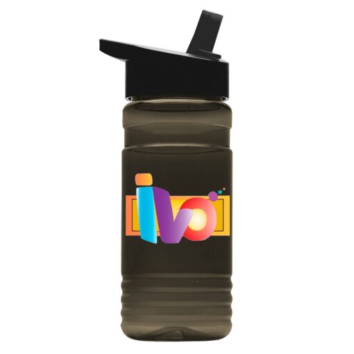 20 Oz. Transparent Bottle w/Straw Handle Lid - Digital Imprint-10