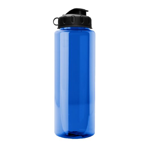 32 Oz. Transparent Guzzler Sports Bottle w/Flip Top Lid-9