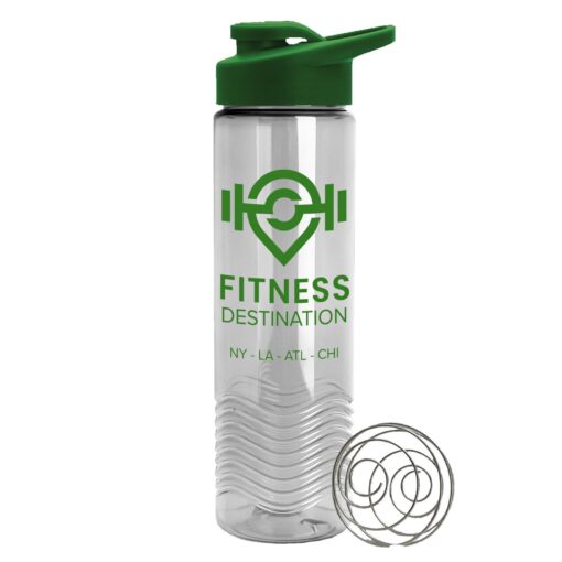 The Wave 24 oz. Tritan™ Shaker Bottle with Drink thru lid and Mixing Whisk Ball-5