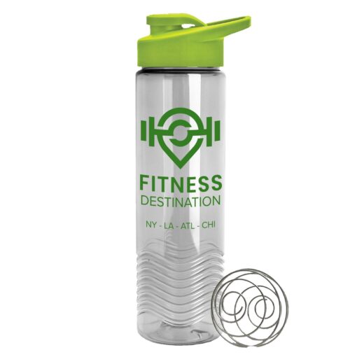 The Wave 24 oz. Tritan™ Shaker Bottle with Drink thru lid and Mixing Whisk Ball-6