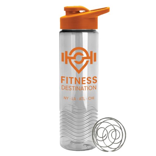 The Wave 24 oz. Tritan™ Shaker Bottle with Drink thru lid and Mixing Whisk Ball-9