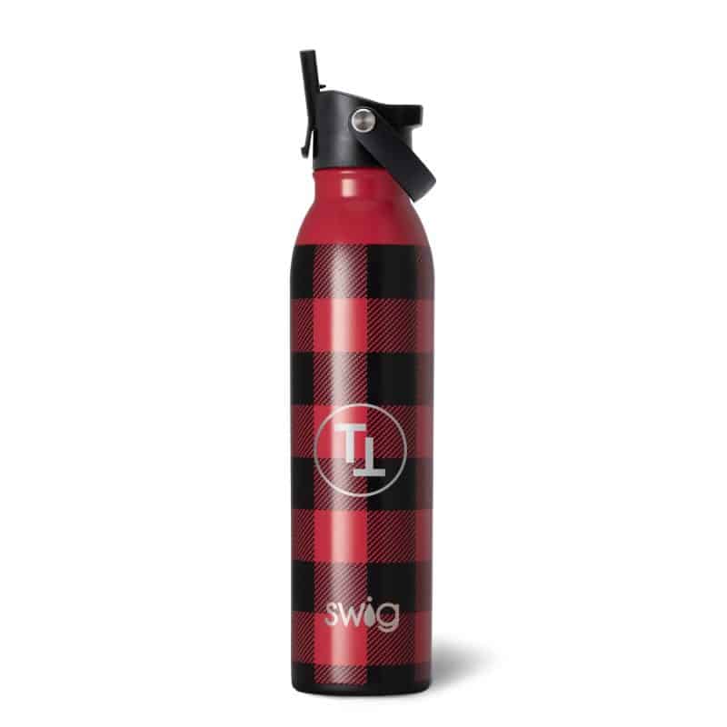 20 Oz. Swig Life Buffalo Plaid Stainless Steel Bottle - 1