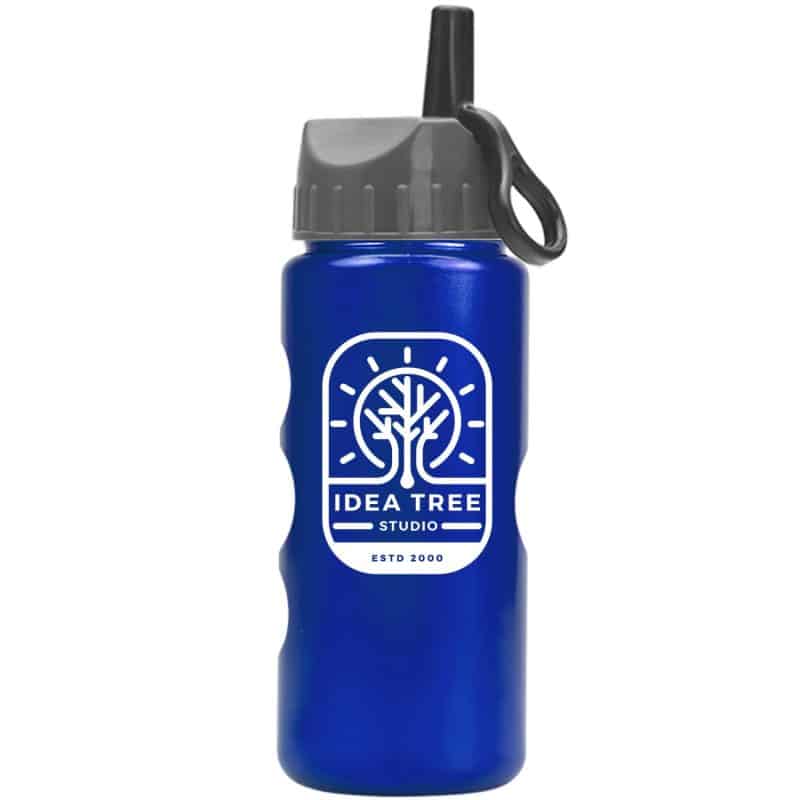 22 Oz. Metalike Mini Peak Tritan Sports Bottle w/Flip Straw Lid - 1