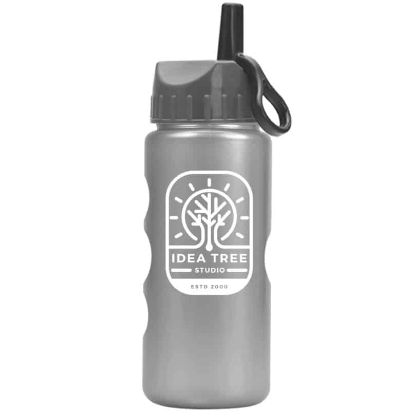 22 Oz. Metalike Mini Peak Tritan Sports Bottle w/Flip Straw Lid - 2