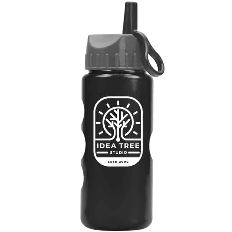 22 Oz. Metalike Mini Peak Tritan Sports Bottle w/Flip Straw Lid - 3