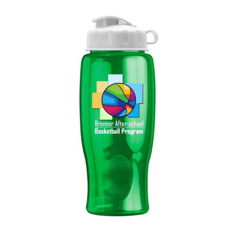 27 Oz. Transparent Bottle w/Flip Lid - Digital - 2