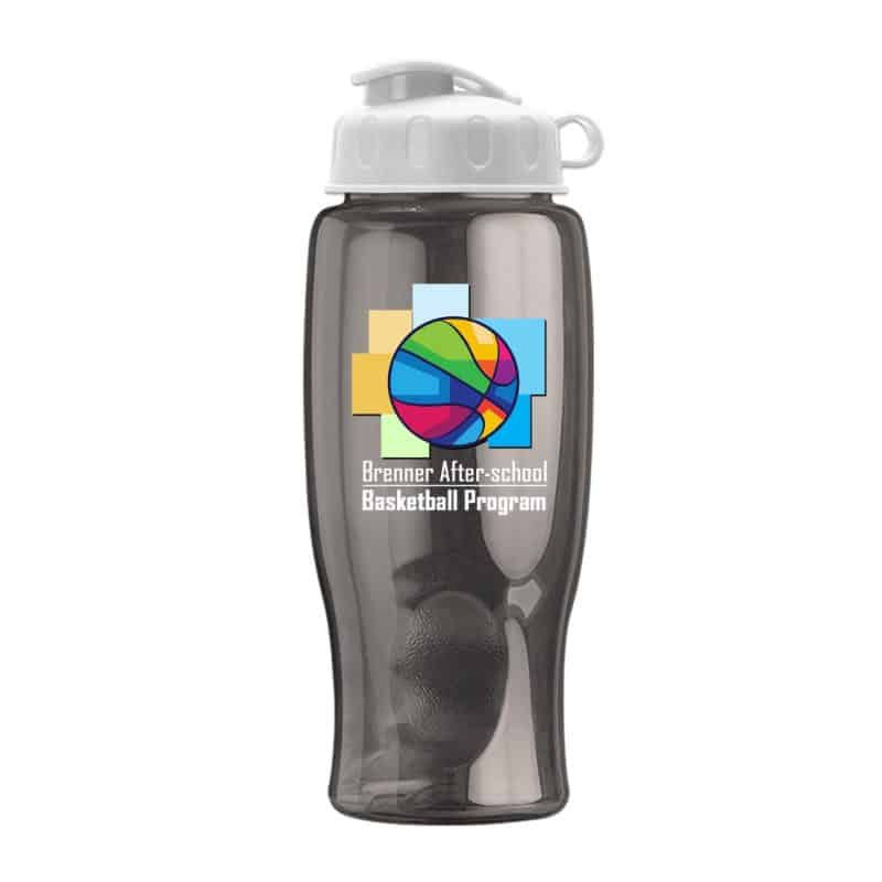 27 Oz. Transparent Bottle w/Flip Lid - Digital - 4