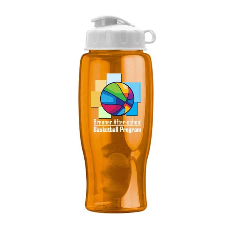 27 Oz. Transparent Bottle w/Flip Lid - Digital - 6