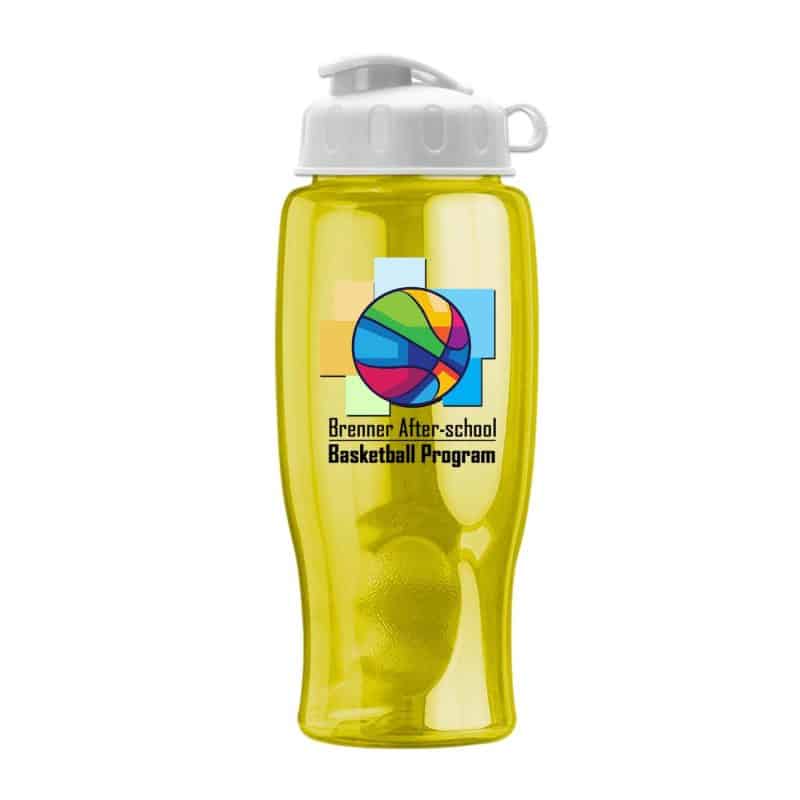 27 Oz. Transparent Bottle w/Flip Lid - Digital - 8