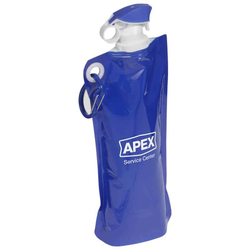 Flip Top Foldable Water Bottle with Carabiner - 3
