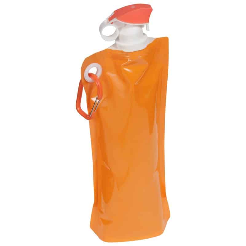 Flip Top Foldable Water Bottle with Carabiner - 8