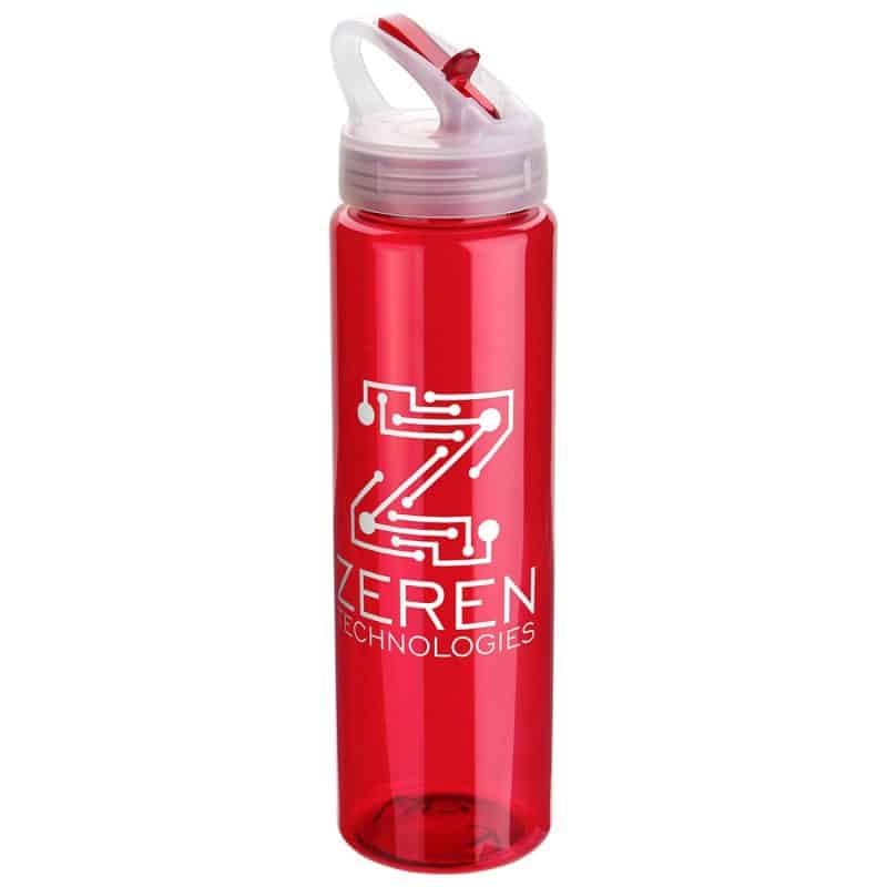 Velo 32 oz PET Bottle with Flip-Up Lid - 8