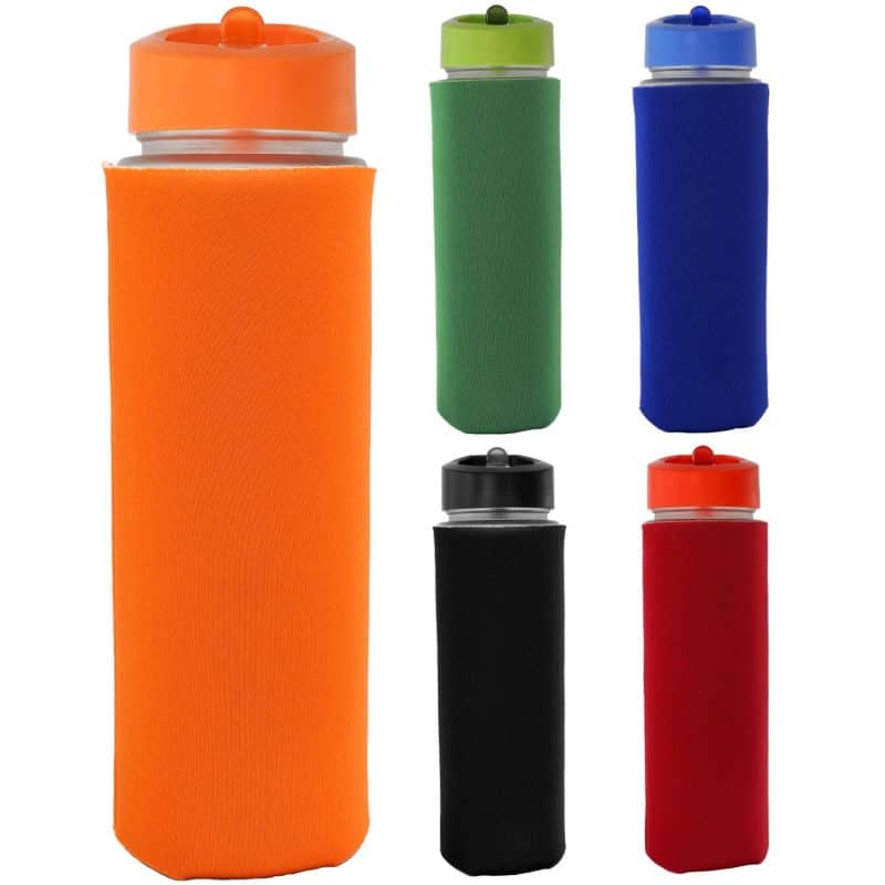 Pop Up 22 oz. Frosted Glass Sleeve Bottle - 1