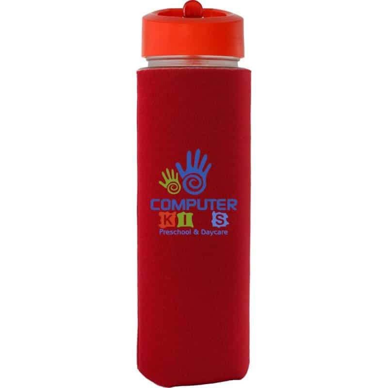 Pop Up 22 oz. Frosted Glass Sleeve Bottle - 2
