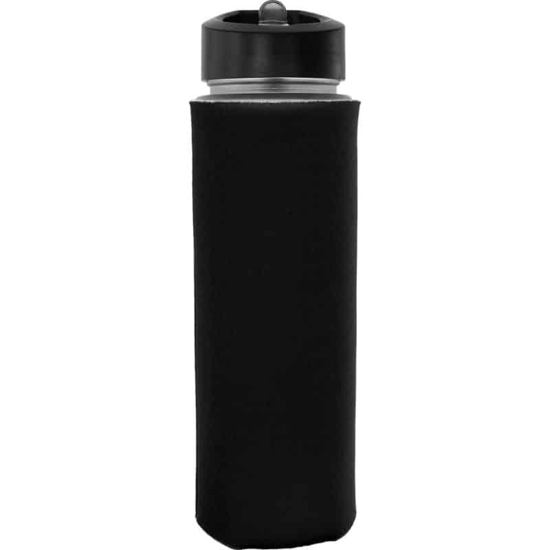 Pop Up 22 oz. Frosted Glass Sleeve Bottle - 7