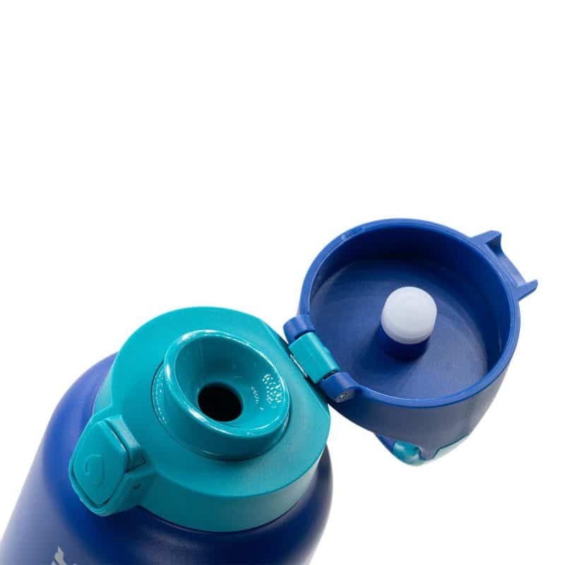 Vapur® Chill 20oz Insulated Water Bottle Admiral Blue with Malibu Teal Trim - 5