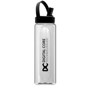 Garyline® Boss Embossed RPET Bottle with Flip-Straw