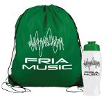 Garyline® Graduate Drawstring Backpack with 27 oz. Bottle - 3